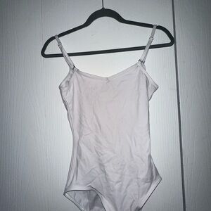 Women’s White Ballet Leotard